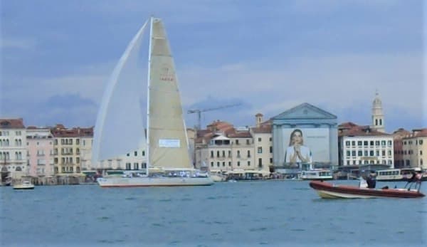 sailing in venice