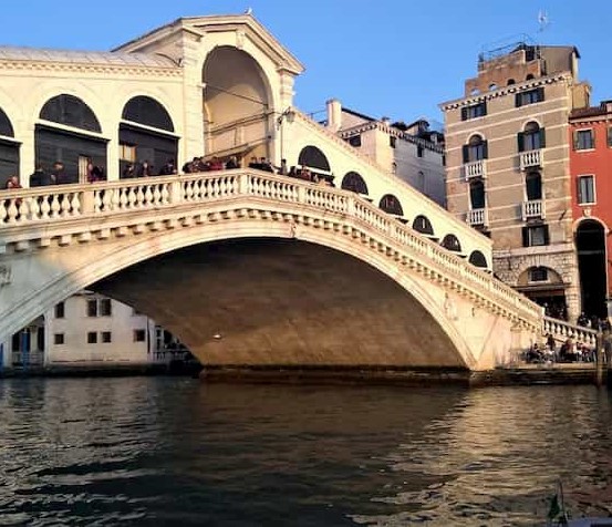 first bridge over the grand canal of venice