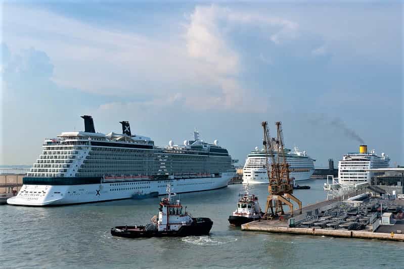 The last cruise ship in Venice